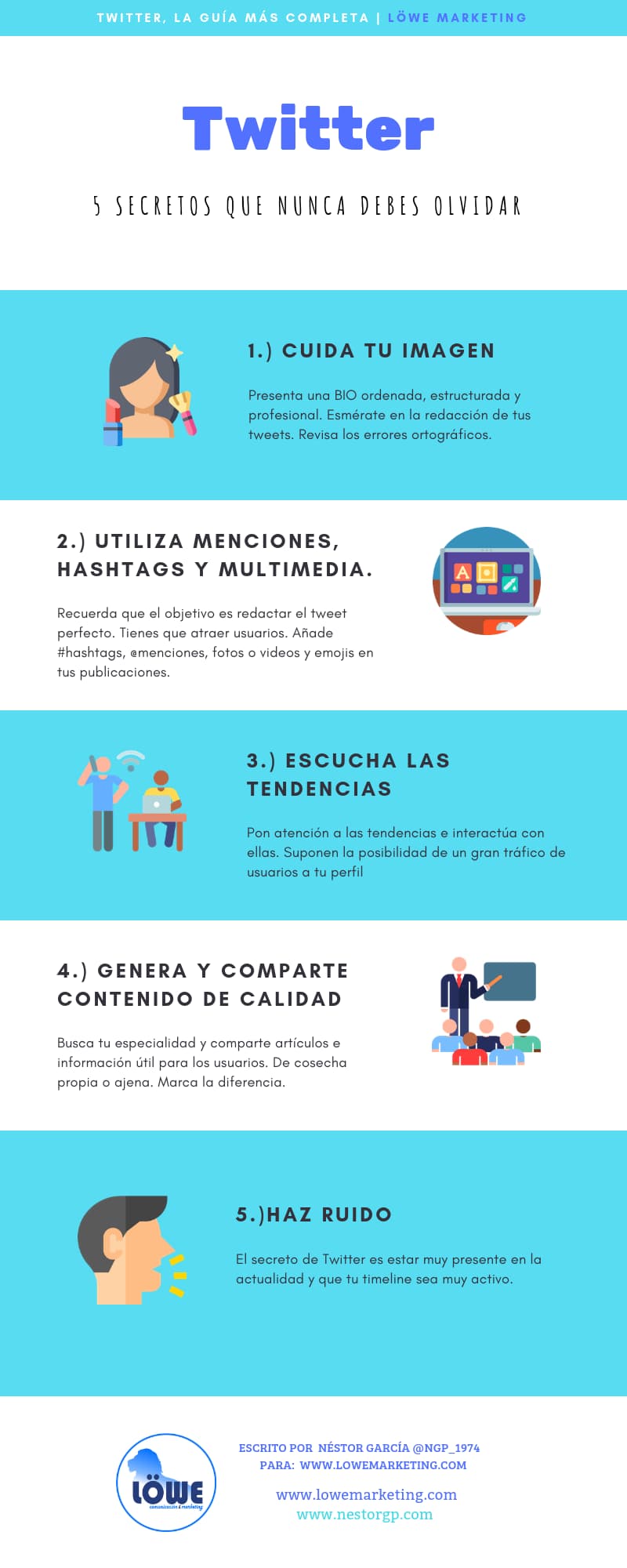 trucos para usar twitter de manera efectiva infografia