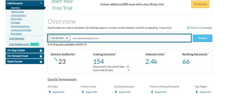 moz blacklinks