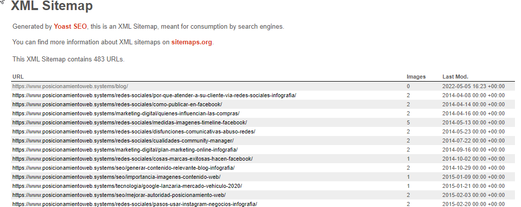 sitemap xml